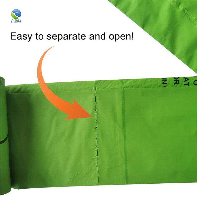 PLA fully biodegradable zipper bag