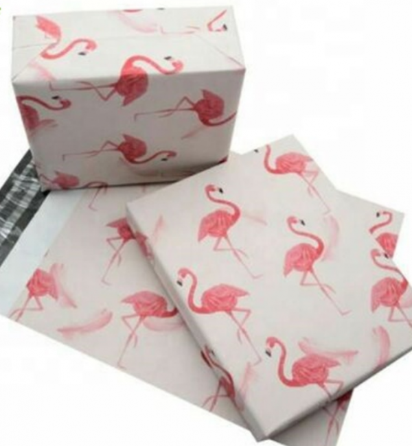 Compostable Bio-based starch pink poly mailers