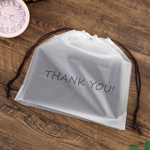 white plastic drawstring bags