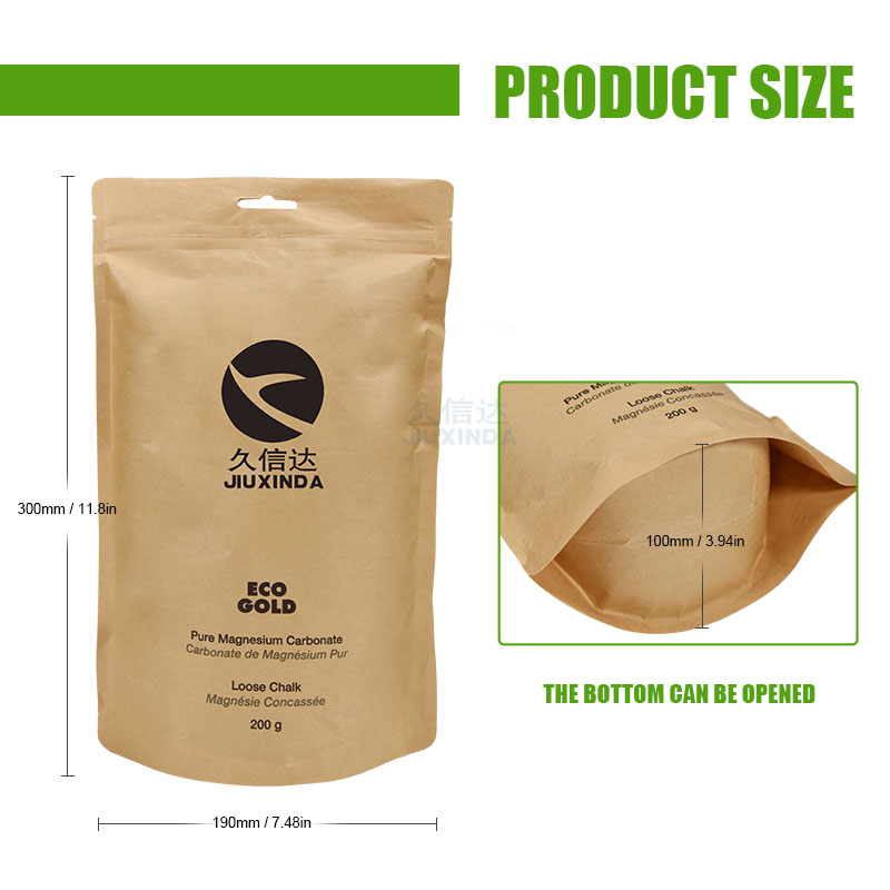 Kraft Paper for Zip Food Storage Lock Small Bags