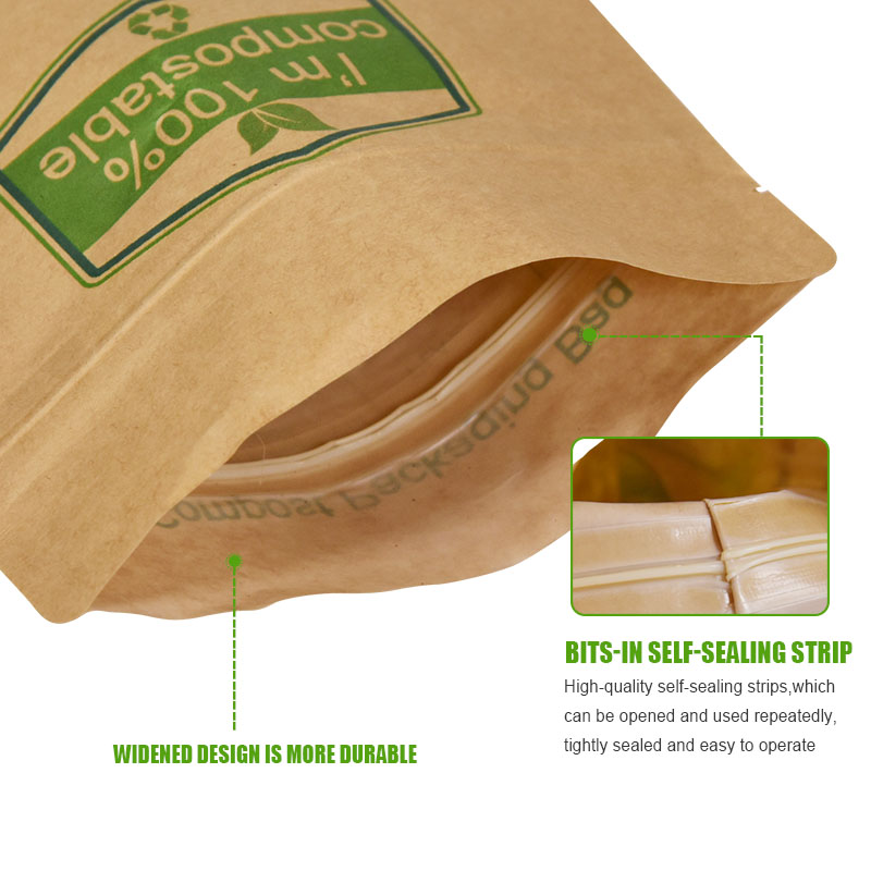 Stand Up Pouches Bags Kraft Paper Bags